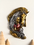 Ключница настенная декоративная «Конь с девушкой на счастье», панно с крючками, 22×14×4 см - Фото 2