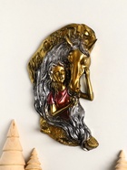 Ключница настенная декоративная «Конь с девушкой на счастье», панно с крючками, 22×14×4 см - Фото 3