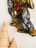 Ключница настенная декоративная «Конь с девушкой на счастье», панно с крючками, 22×14×4 см - Фото 4