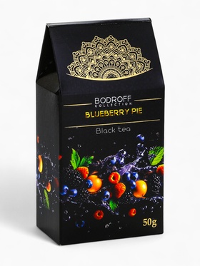 Чай черный BLUEBERRY PIE со вкусом черничный пирог, 50 г