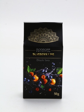 Чай черный BLUEBERRY PIE со вкусом черничный пирог, 50 г