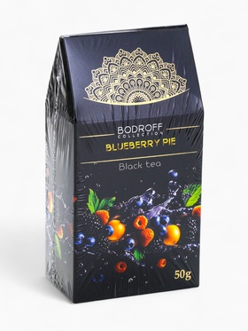 Чай черный BLUEBERRY PIE со вкусом черничный пирог, 50 г