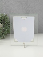 Фоторамка для фото 10×15 см «Серебряный кант», стекло, вертикальная, выгнутая, прозрачная, 15.5×20 см - Фото 4