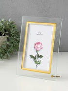 Фоторамка для фото 10×15 см «Золотой кант», стекло, вертикальная, прозрачная, 15.5×20.5 см - Фото 2