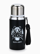 Термос Calm and happy, чёрный, 600 мл - фото 809259294 Термос Calm and happy, чёрный, 600 мл - фото 809259294