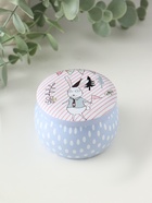 Шкатулка для хранения мелочей, украшений «Нарисованные кролики», круглая, металл, 7×7×5 см - Фото 2