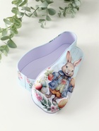 Шкатулка для хранения мелочей, украшений «Зайчик с пасхальными яичками», металл, 4.6×7×14.3 см - Фото 3