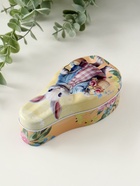 Шкатулка для хранения мелочей, украшений «Зайка с корзинками с цветами и яичками», металл, 4.6×7×14.3 см - Фото 4