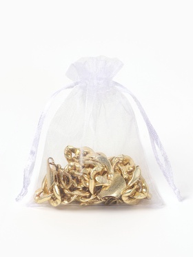 Мешочек подарочный, набор 20 шт. 7×9 см, органза, белый 10892091