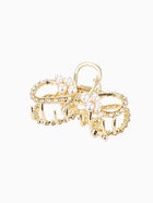 Крабик для волос «Абриль», 6 см, золото - фото 809259333