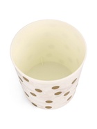 Кашпо для цветов «Золотые круги», 1.6 л, d=14 см, h=15.5 см, белое, золотистое 10920449