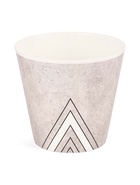 Кашпо для цветов «Чёрно - белый стиль», 800 мл, d=12 см, h=11 см, серое 10920451