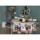 УЦЕНКА Скатерть "Этель" Winter holidays d=150см +/-3см с ГМВО, 100% хл, саржа 190 гр/м2 - Фото 2