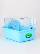 Клетка-переноска для грызунов, 23×17×16 см, пластик, бирюзовая - Фото 2