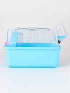 Клетка-переноска для грызунов, 23×17×16 см, пластик, бирюзовая - Фото 3