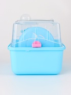 Клетка-переноска для грызунов, 23×17×16 см, пластик, бирюзовая - Фото 4