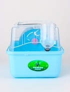 Клетка-переноска для грызунов, 23×17×16 см, пластик, бирюзовая - Фото 6