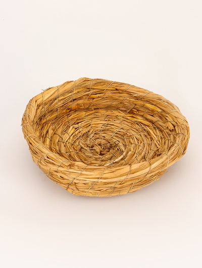 Гнездо для птиц плетёное, 20.5×4 см, солома