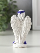 Фигурка полистоун «Девочка-ангел платье с лавандой - молитва», бело-фиолетовый, 5.5×3.5×9.3 см - фото 118993853