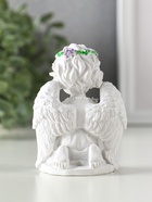 Фигурка полистоун «Ангелочек с букетом лаванды», белый с фиолетовым, 7×5×9 см - фото 118993861 Фигурка полистоун «Ангелочек с букетом лаванды», белый с фиолетовым, 7×5×9 см - фото 118993861