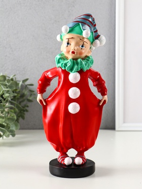Фигурка полистоун «Маленький клоун в красном костюме», 12×8×27.5 см
