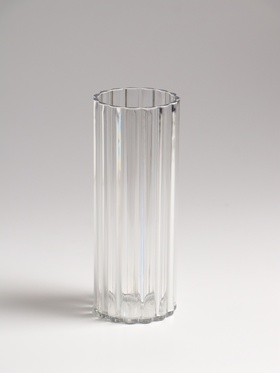 Ваза «Венера», 14?5 см, полосы, пластик, прозрачная (комплект 2 шт)