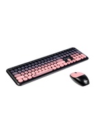 Комплект клавиатура и мышь Smartbuy SBC-666395AG-KP, беспроводной, USB, 1хАА, чёрно-розовый - Фото 1