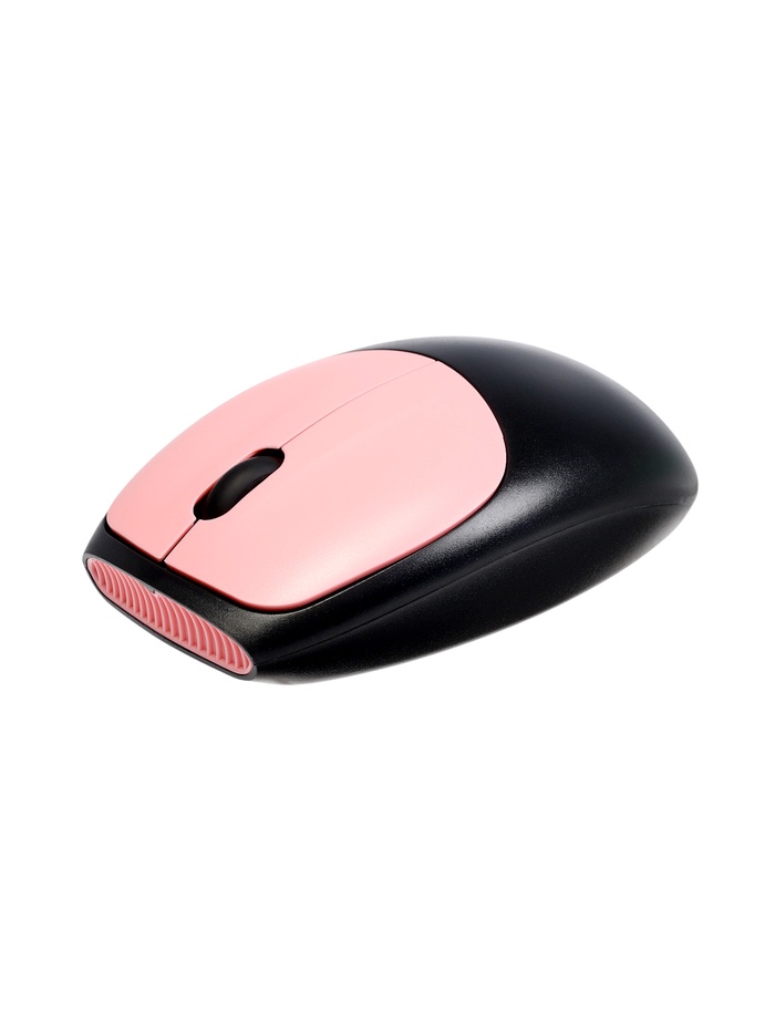 Комплект клавиатура и мышь Smartbuy SBC-666395AG-KP, беспроводной, USB, 1хАА, чёрно-розовый - фото 51836985