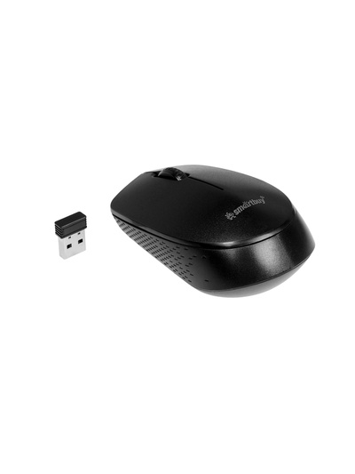 Мышь Smartbuy ONE 202AG-K, беспроводная, 3 кнопки, 1200 dpi, USB, 1хАА, чёрная