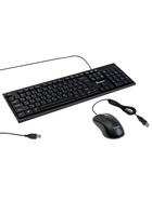 Комплект клавиатура и мышь Smartbuy ONE SBC-114282-K, проводной, мембранная, 2400 dpi, чёрный 10940738 - фото 131092