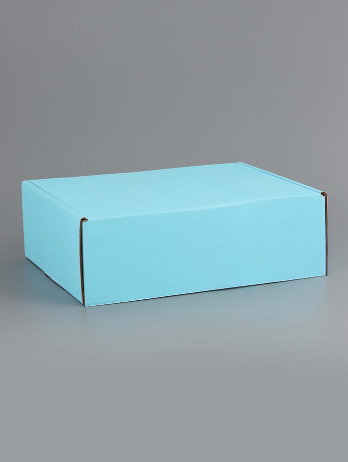 Коробка складная «Голубая» для подарков, хранения и отправки посылок, 27×21×9 см - Фото 1