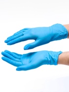 УЦЕНКА Перчатки Benovy нитриловые медицинские голубые 3 г L 50 пар/уп - Фото 1