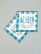 Салфетки бумажные трёхслойные «Скатерть с лошадью на зеленом», 33×33, 20 шт. - фото 809260050