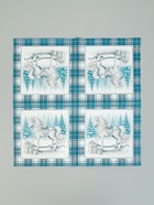 Салфетки бумажные трёхслойные «Скатерть с лошадью на зеленом», 33×33, 20 шт. - фото 809260051