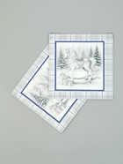 Салфетки бумажные трёхслойные «Скатерть с лошадью на серебре», 33×33, 20 шт. - фото 809260078