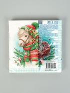 Салфетки бумажные трёхслойные «Новогодний пони», 33×33, 20 шт. - фото 809304827