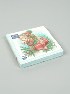 Салфетки бумажные трёхслойные «Новогодний пони», 33×33, 20 шт. - фото 809304828