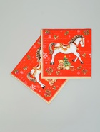 Салфетки бумажные трёхслойные «Новогодняя лошадка. Красный фон», 33?33, 20 шт. (комплект 3 шт) - фото 58057307