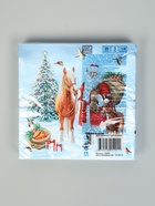 Салфетки бумажные трёхслойные «Дед мороз с друзьями», 33×33, 20 шт. - фото 809260116