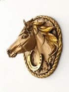 Панно настенное «Голова Лошади», декор интерьерный, 12×25×21 см, бронза с позолотой - Фото 3