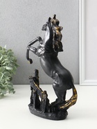 Фигура «Конь у ограды», 29.5×18×8.5 см, чёрный с позолотой - фото 58057379