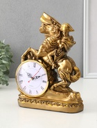Фигура с часами настольными «Всадник на лошади», 28×20×8 см, бронза с позолотой - фото 59409514