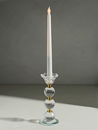 УЦЕНКА Подсвечник стекло на 1 свечу «Цветочек с тремя хрустальными шарами» 18×7×7 см 10943381