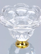 УЦЕНКА Подсвечник стекло на 1 свечу «Цветочек с тремя хрустальными шарами» 18×7×7 см 10943381