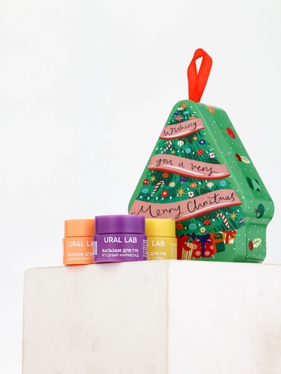 Бальзам для губ, набор 3 шт., URAL LAB