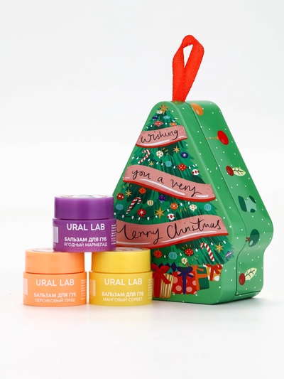 Бальзам для губ, набор 3 шт., URAL LAB