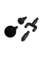 Массажёр для тела LEM-02, вибрационный, 4 насадки, 6 режимов, 1800-3200 об/мин, чёрный - Фото 12