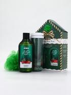 Подарочный набор новогодний Happy New Year: гель для душа, мочалка и термостакан, аромат хвойный лес, URAL LAB - фото 118993925