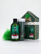 Подарочный набор новогодний Happy New Year: гель для душа, мочалка и термостакан, аромат хвойный лес, URAL LAB - фото 118993926