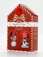 Подарочный набор Happy New Year: гель для душа, мочалка и термостакан, аромат магический, URAL LAB - фото 809260493